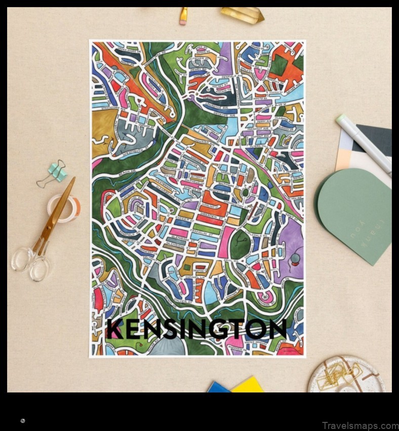 Map of Kensington United States