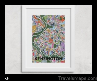 Map of Kensington United States