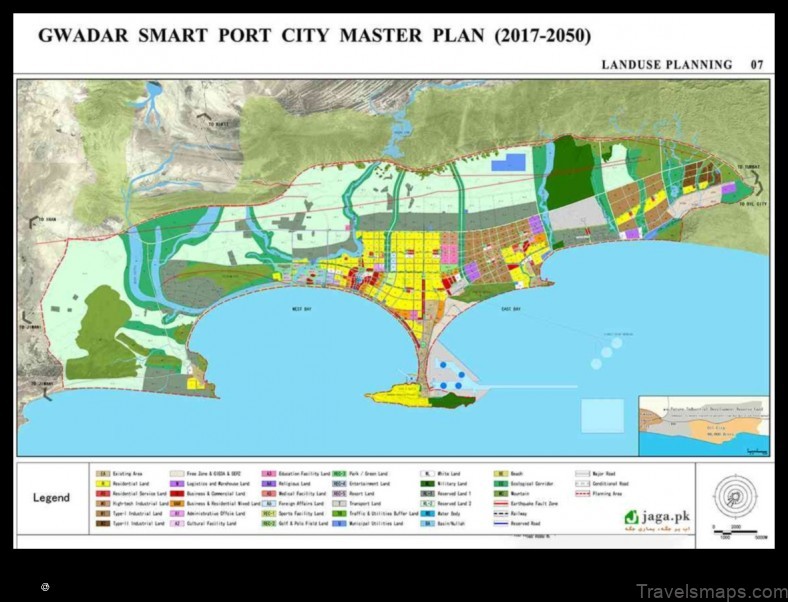 Map of Gwadar Pakistan