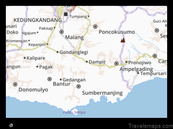 Map of Dampit Indonesia