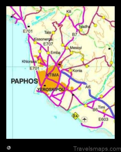 Map of Geroskipou Cyprus