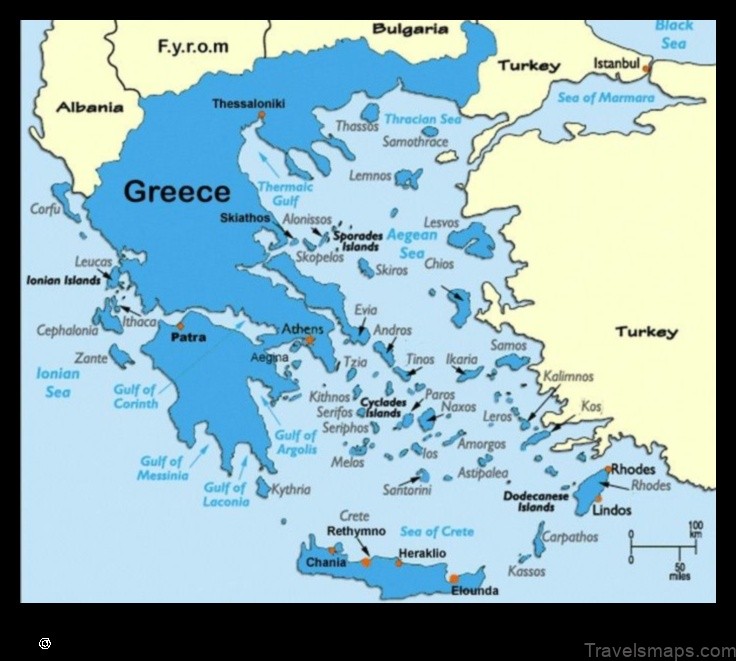 Map of Karyés Greece