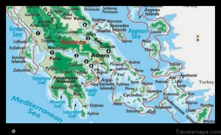 Map of Meneméni Greece