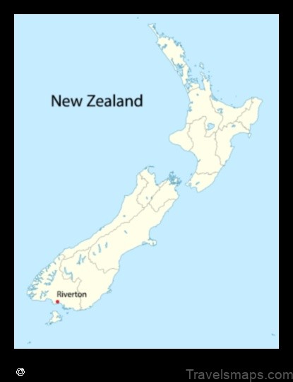 Map of Riverton New Zealand