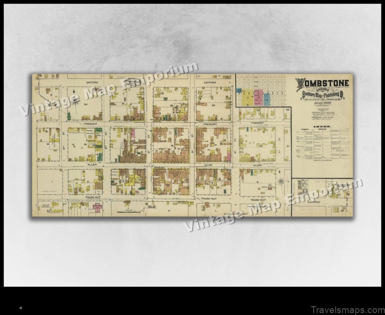 Map of Tombstone United States