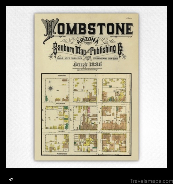 Map of Tombstone United States