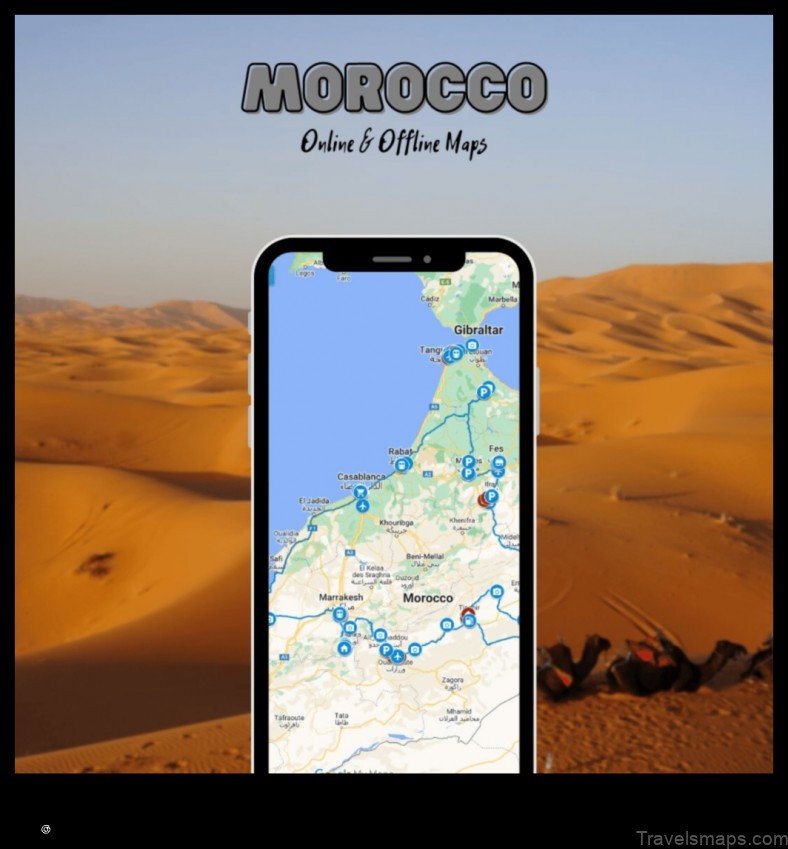 Map of Tinghir Morocco