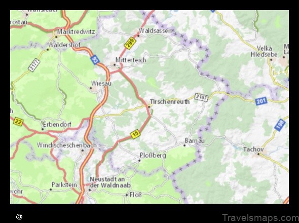 Map of Tirschenreuth Germany