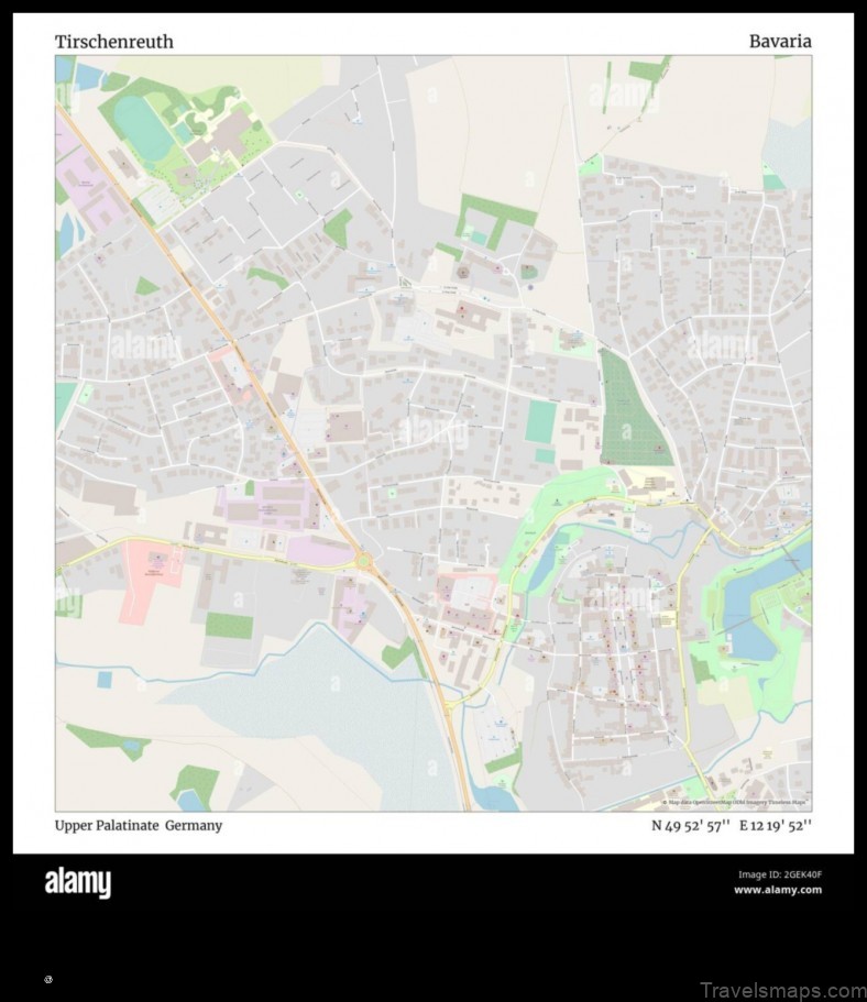 Map of Tirschenreuth Germany