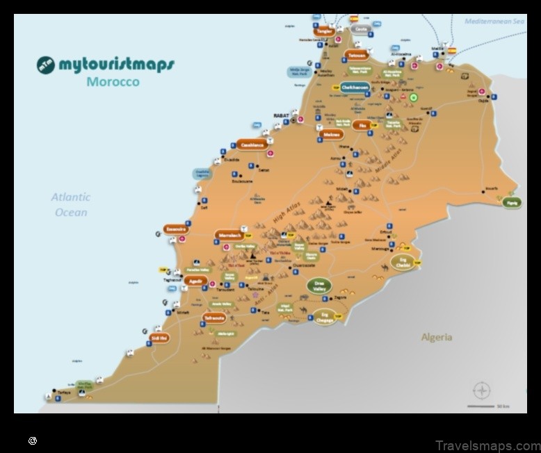 Map of Tissa Morocco