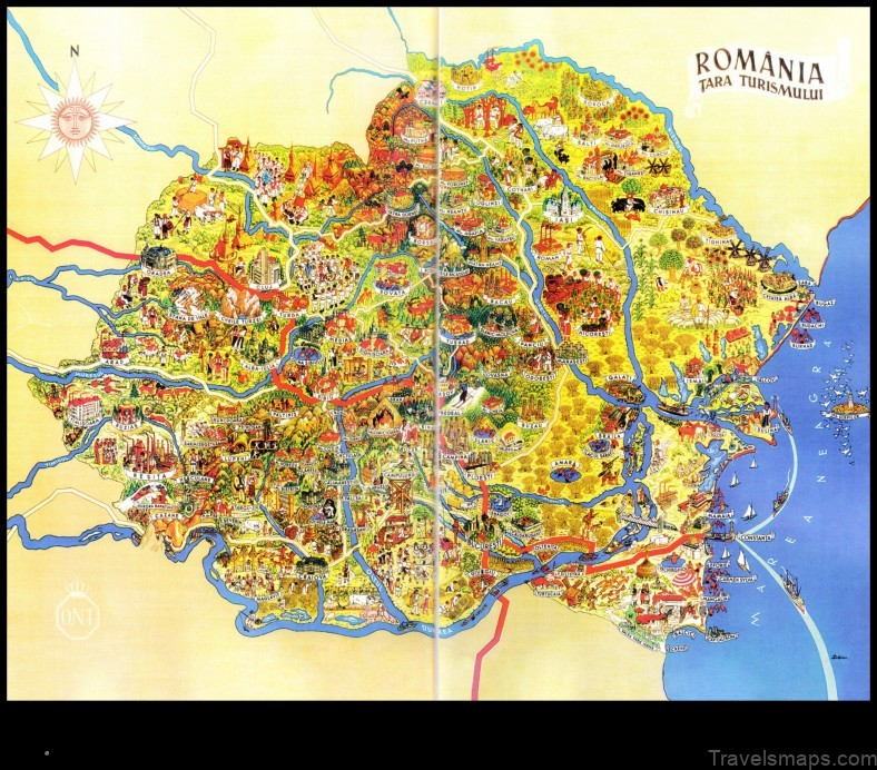 Map of Titeşti Romania