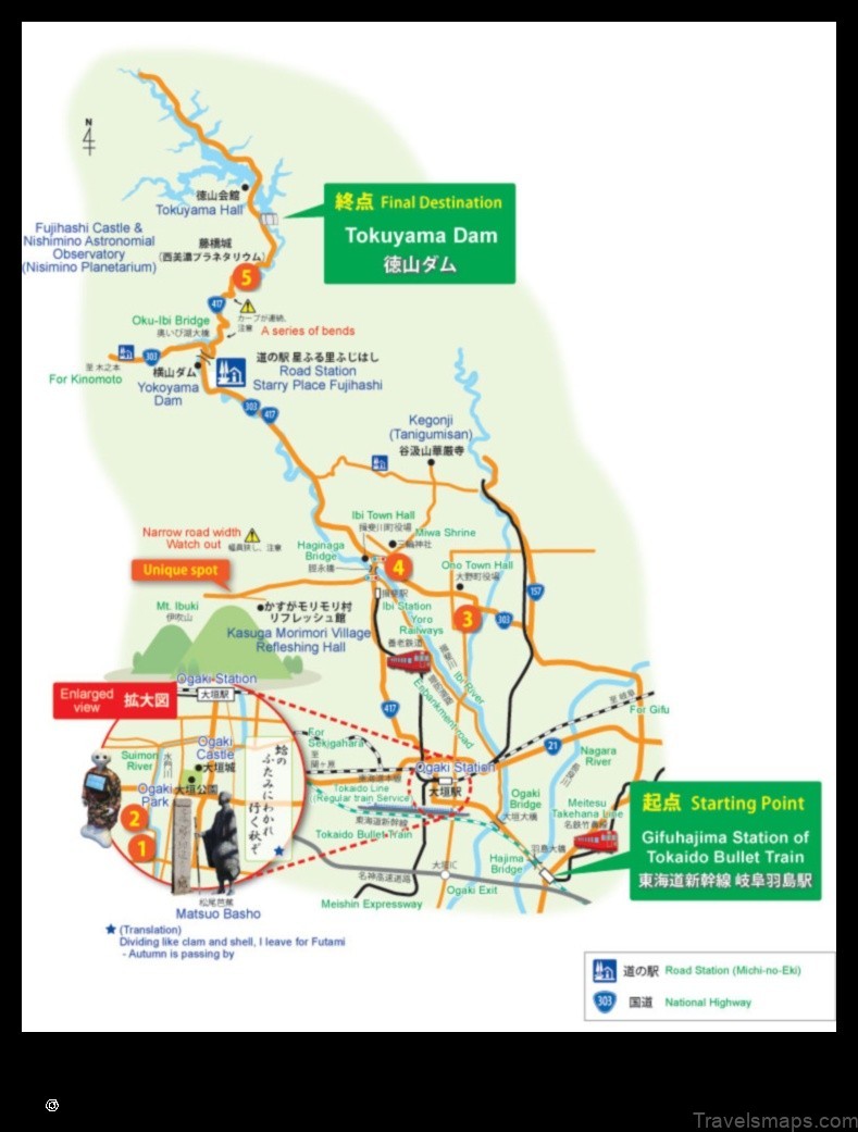 Map of Tokuyama Japan