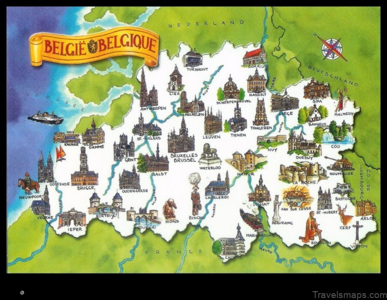 Map of Tollembeek Belgium