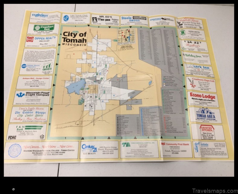 Map of Tomah United States