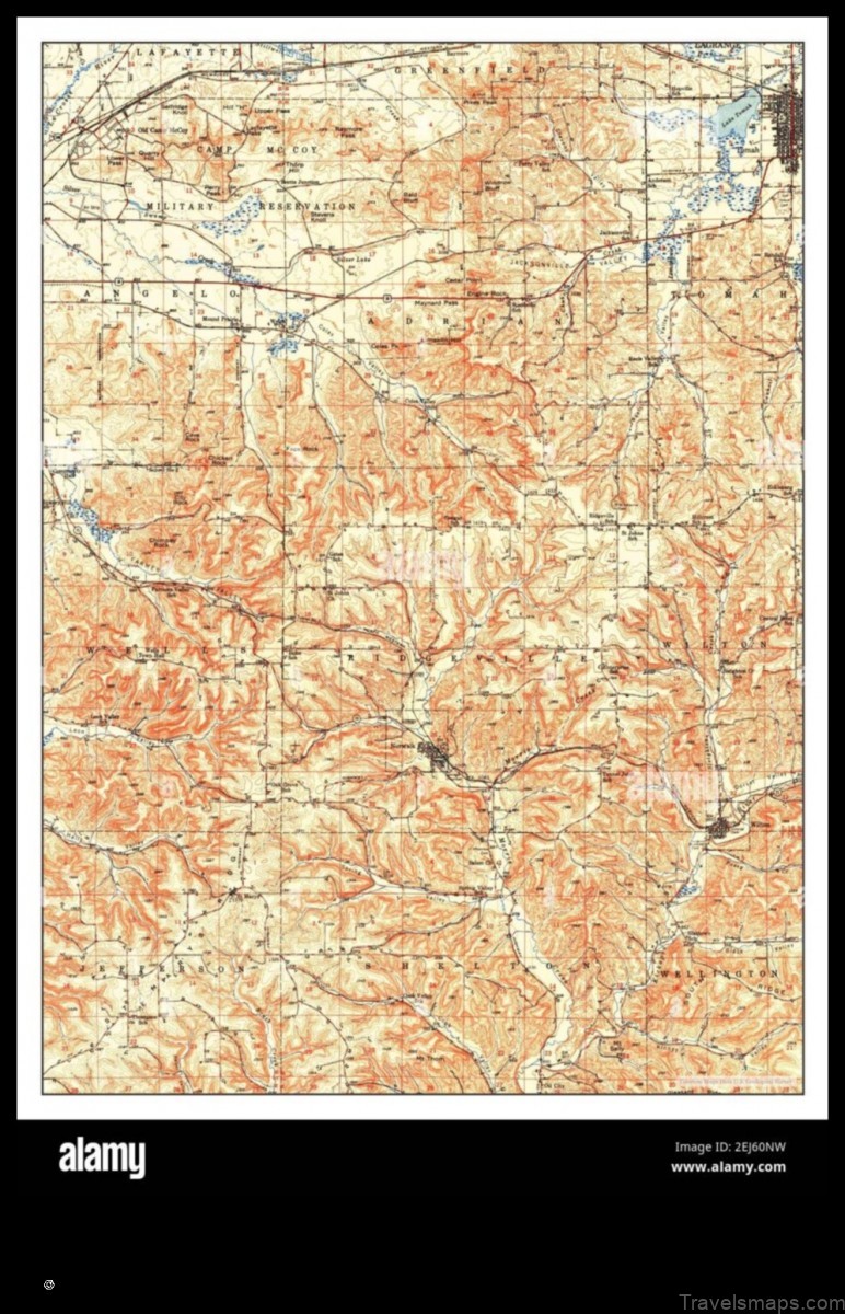 Map of Tomah United States