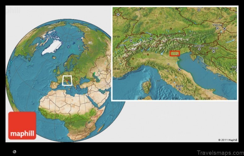 Map of Tombolo Italy