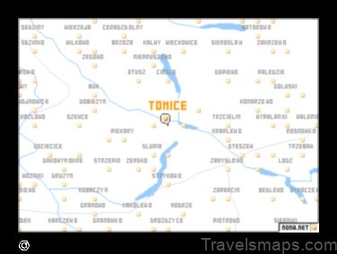 Map of Tomice Poland