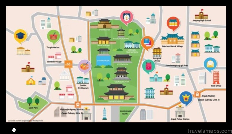 Map of Toseong Korea, Republic of