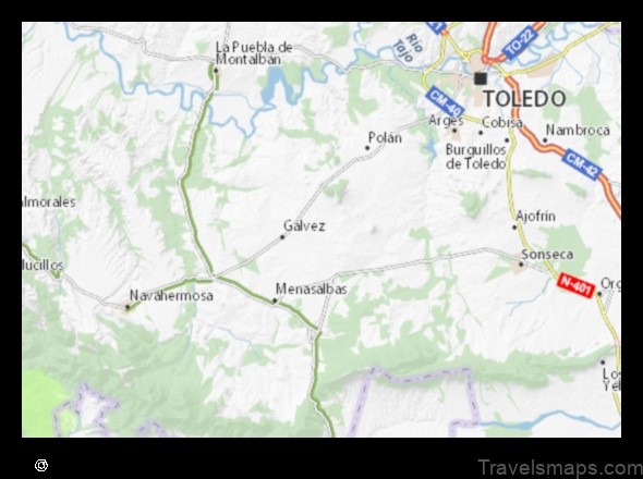 Map of Totanés Spain