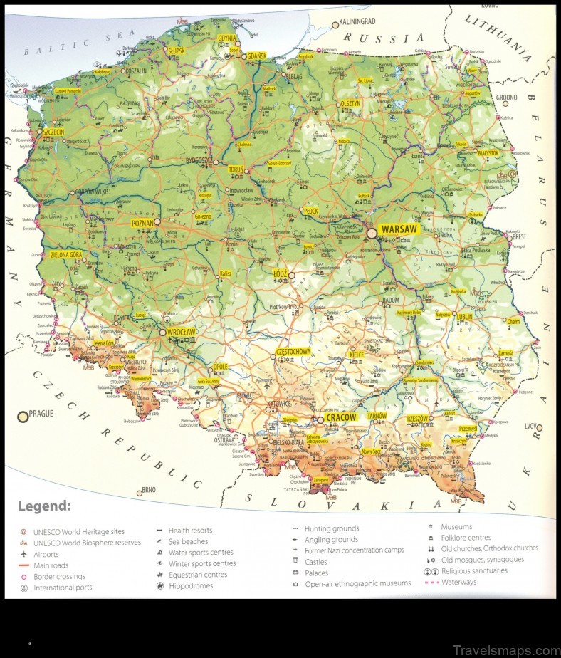 Map of Trablice Poland