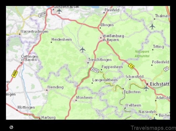 Map of Treuchtlingen Germany