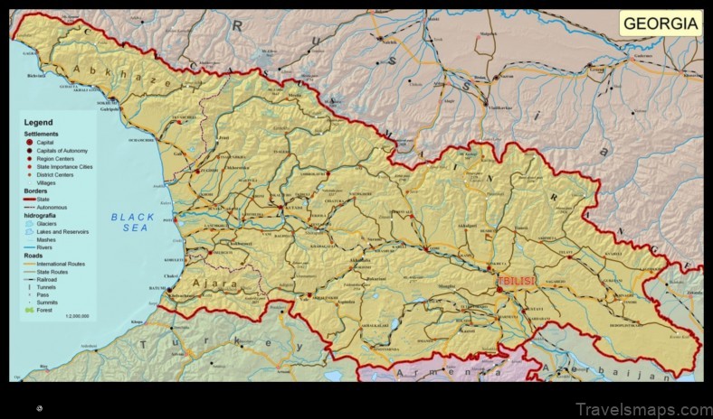 Map of Tsnori Georgia