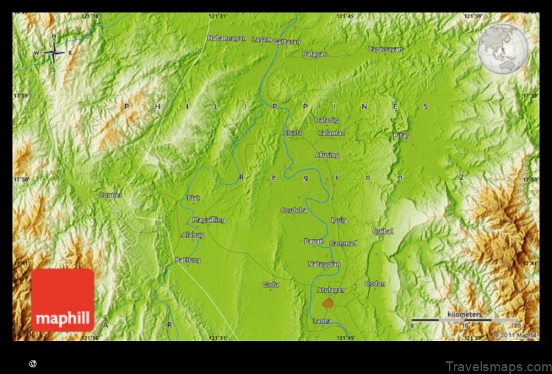 Map of Tuao Philippines