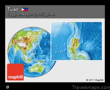 Map of Tuao Philippines