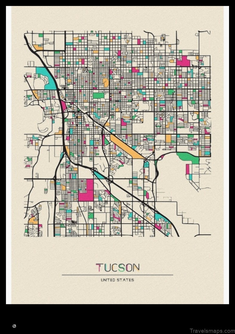 Map of Tucson Estates United States