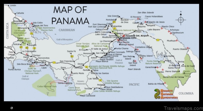 Map of Tucutí Panama