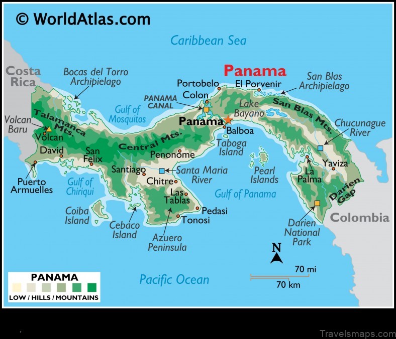 Map of Tucutí Panama