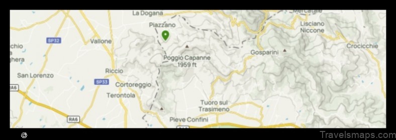 Map of Tuoro sul Trasimeno Italy