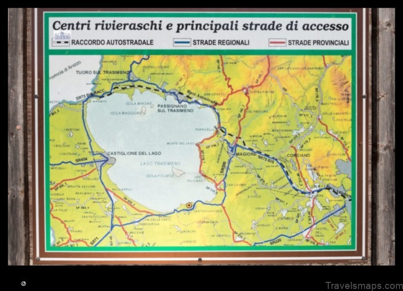 Map of Tuoro sul Trasimeno Italy