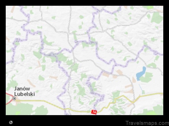 Map of Turobin Poland