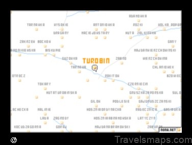 Map of Turobin Poland