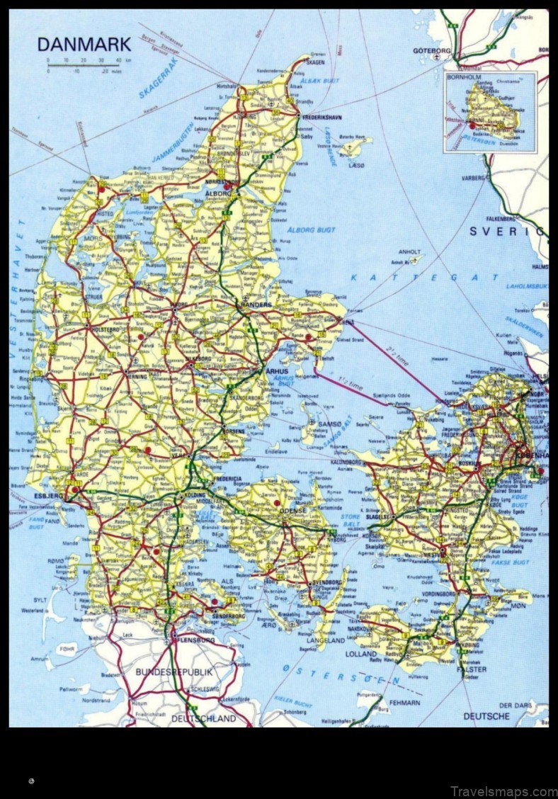 Map of Tølløse Denmark