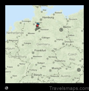 Map of Uchte Germany