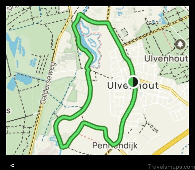 Map of Ulvenhout Netherlands