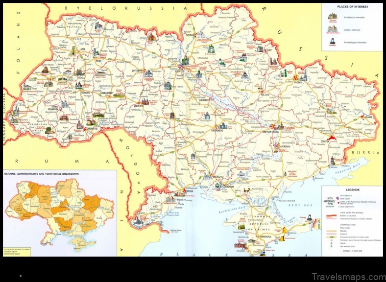 Map of Usatove Ukraine