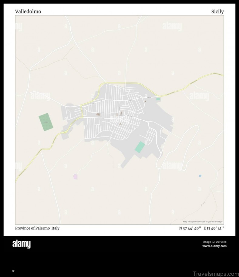 Map of Valledolmo Italy