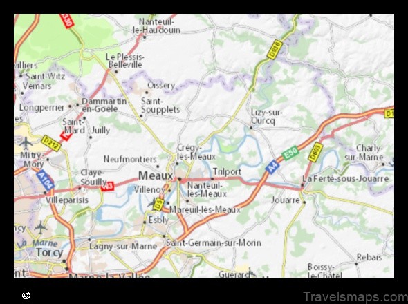 Map of Varreddes France