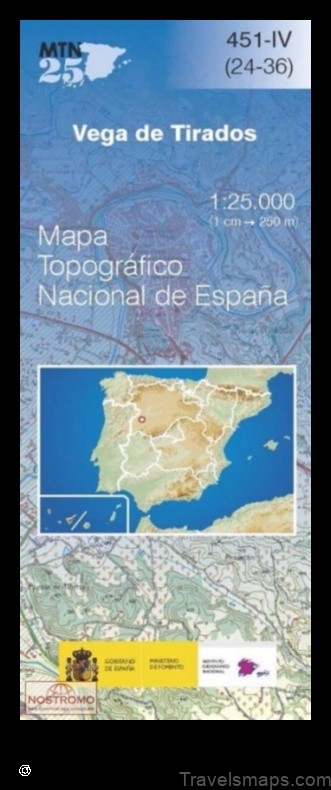 Map of Vega de Tirados Spain