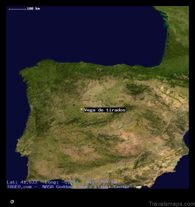 Map of Vega de Tirados Spain