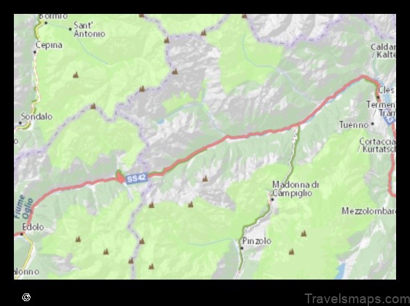 Map of Vermiglio Italy