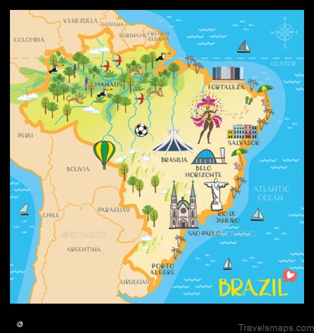 Map of Vicência Brazil