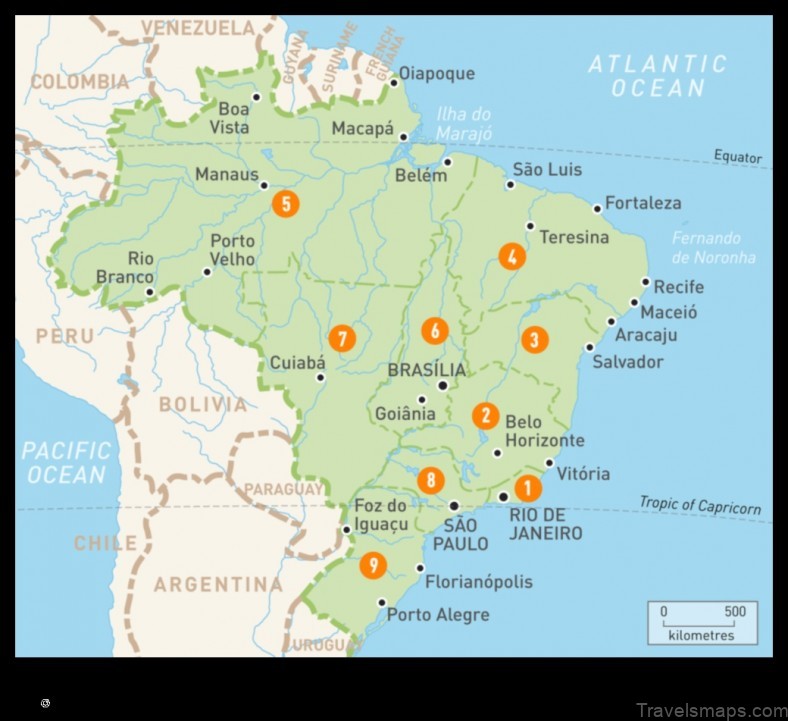 Map of Vicência Brazil