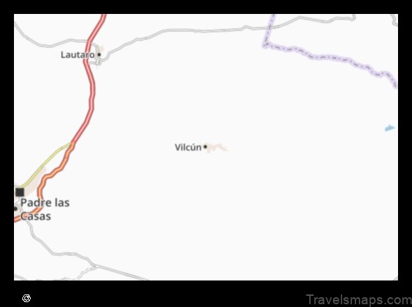 Map of Vilcún Chile