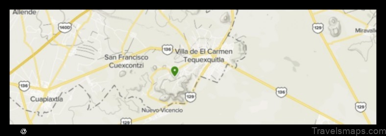 Map of Villa de El Carmen Tequexquitla Mexico