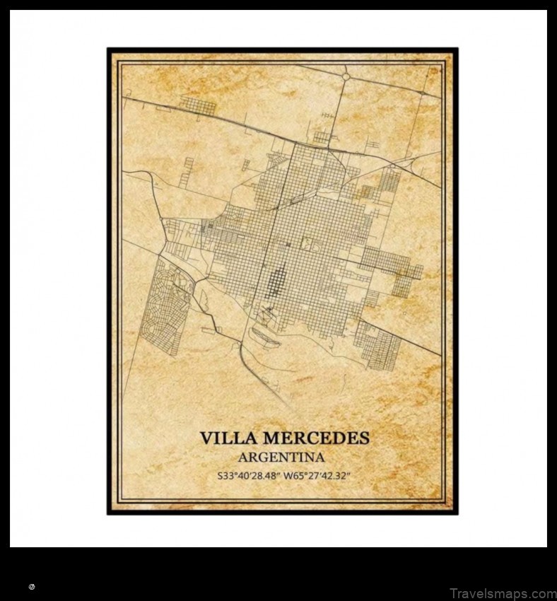 Map of Villa Mercedes Argentina