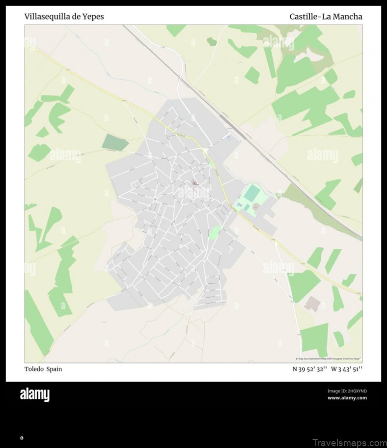 Map of Villasequilla de Yepes Spain